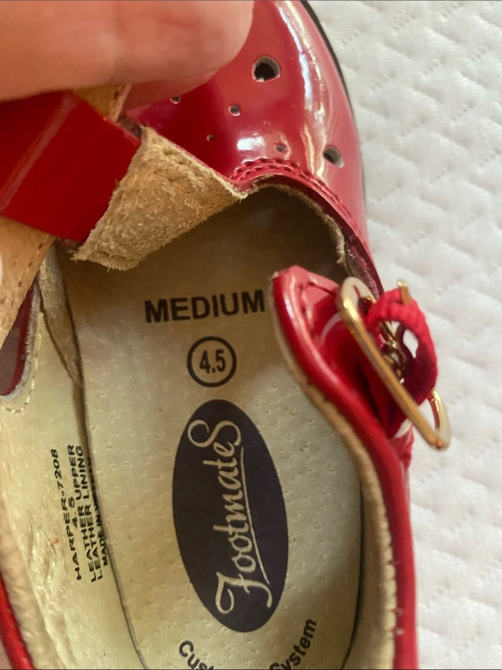 FootMates bright patent